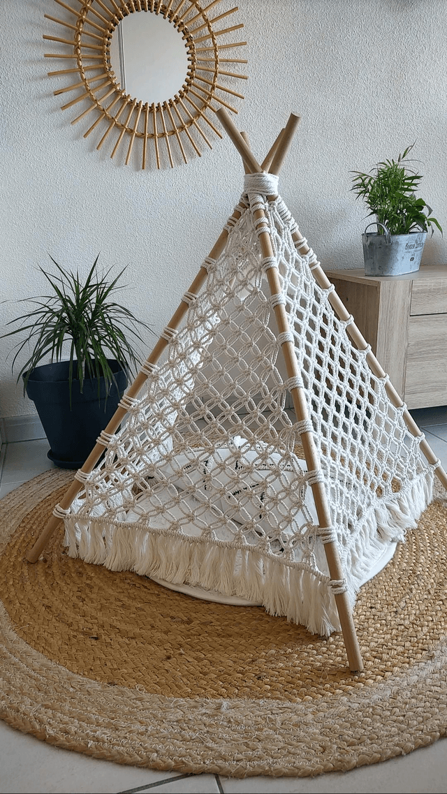 Tipi macramé - Déco bohème enfant - Havana