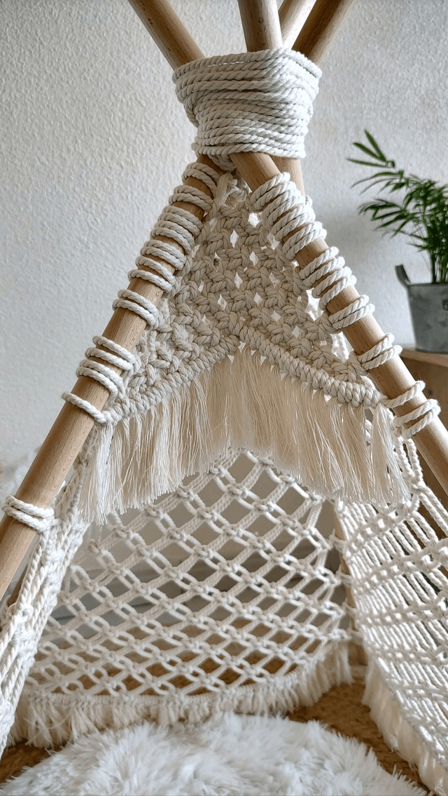 Tipi macramé - Déco bohème enfant - Havana