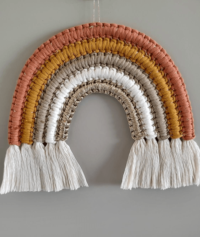 Arc-en-ciel macramé - Déco murale bohème - KOTA