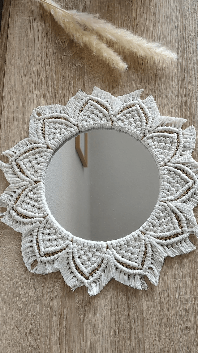 MANDALA Blanc • Avec ou sans miroir