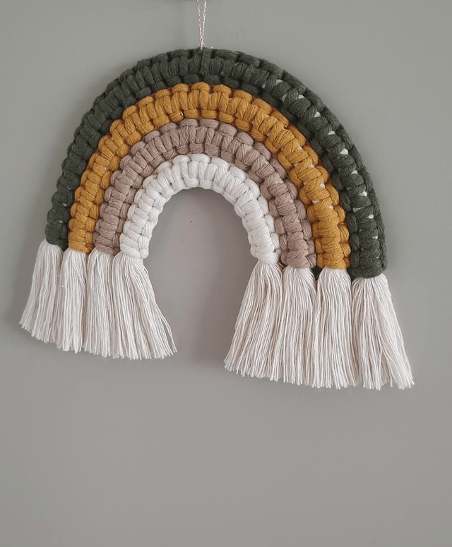 Arc-en-ciel macramé - Déco murale bohème - MAYA