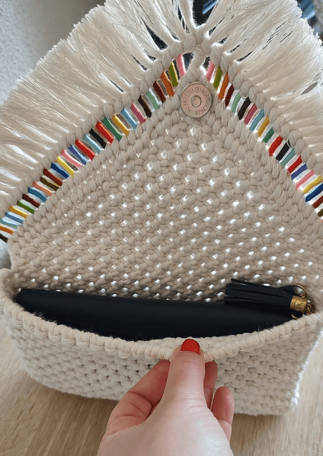 RAINBOW • Sac bandoulière macramé 