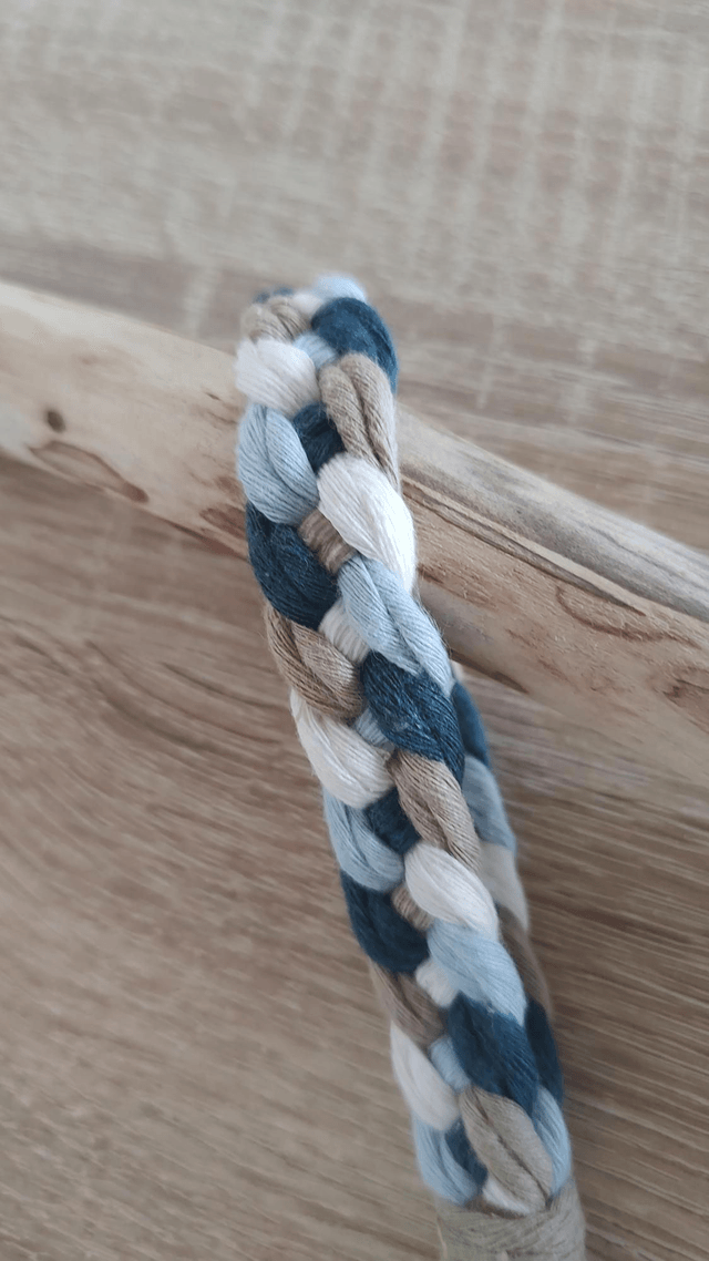 Porte-clé tresse • Bleu / Marine