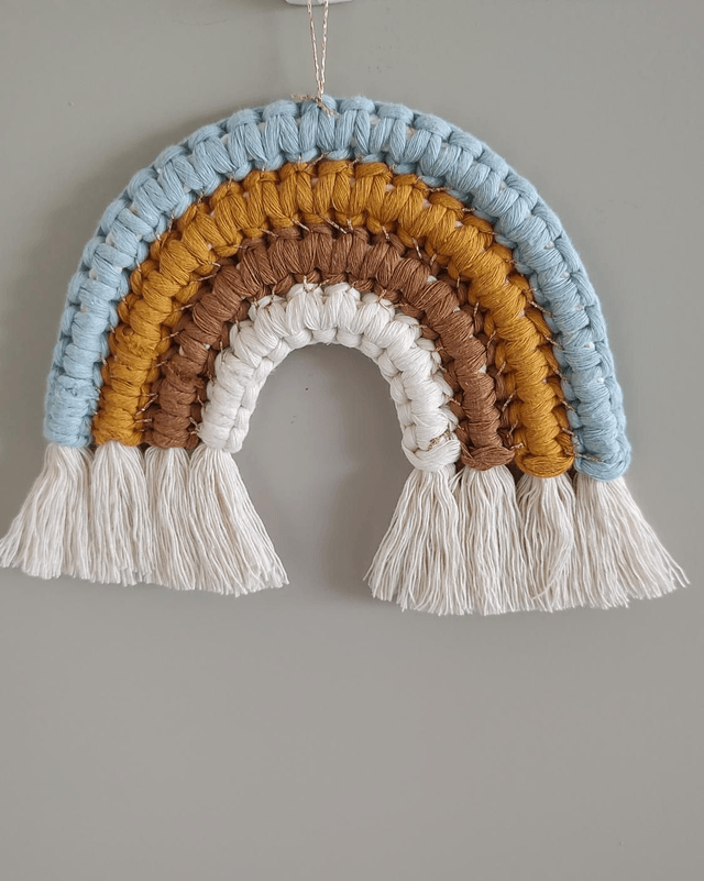 Arc-en-ciel macramé - Déco murale bohème - JOYA