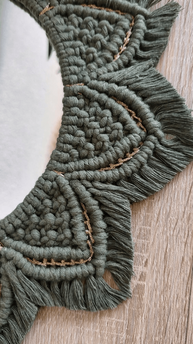 MANDALA Kaki • Avec ou sans miroir
