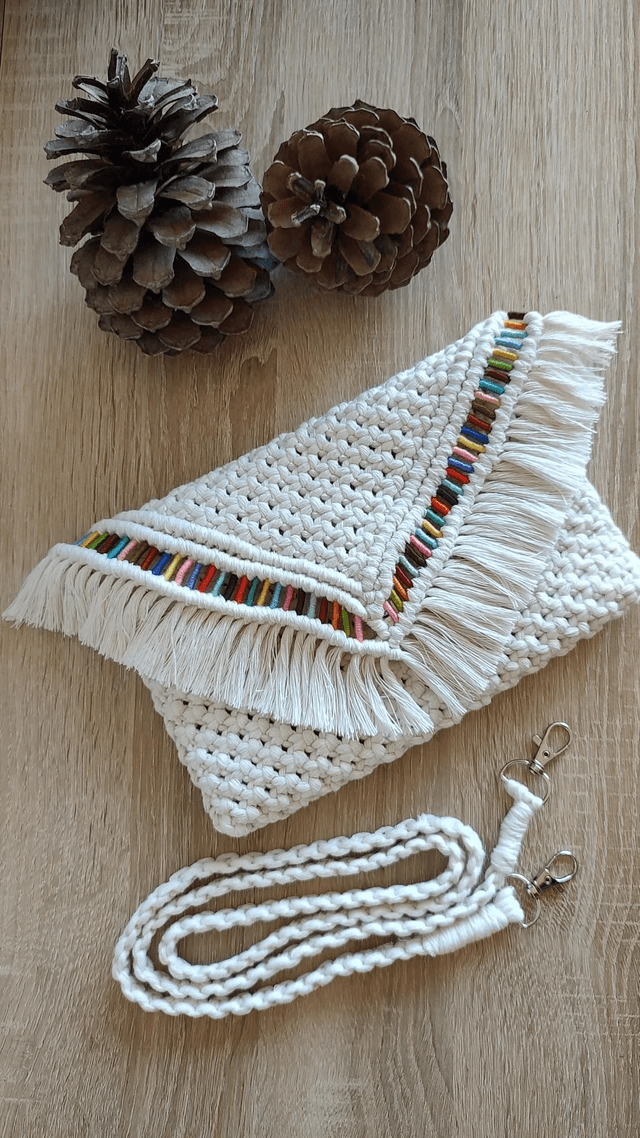 RAINBOW • Sac bandoulière macramé 