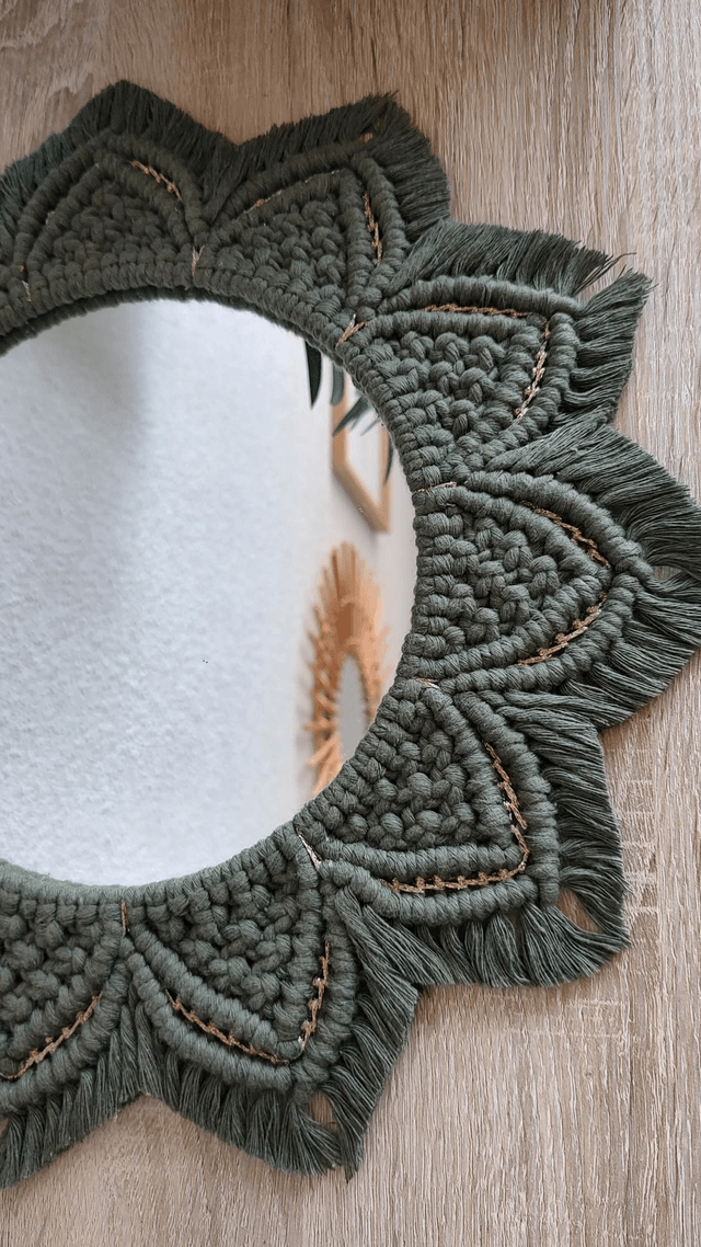 MANDALA Kaki • Avec ou sans miroir