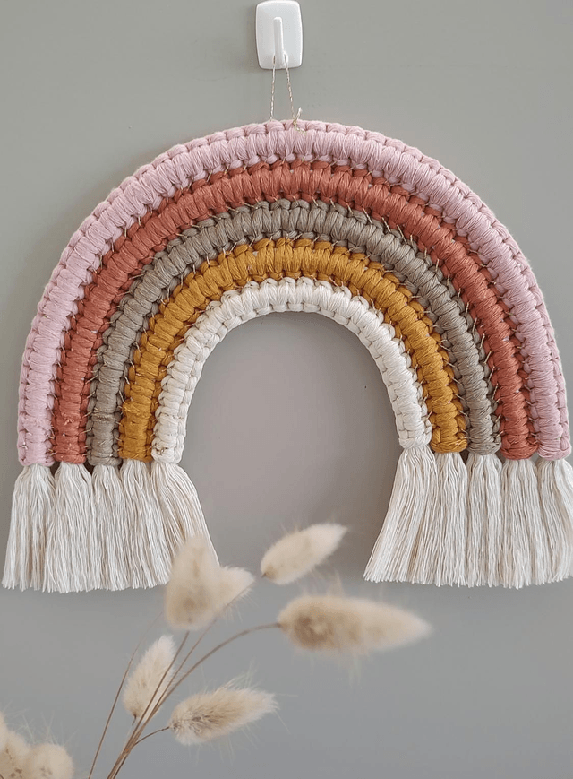 Arc-en-ciel macramé - Déco murale bohème - EMERA