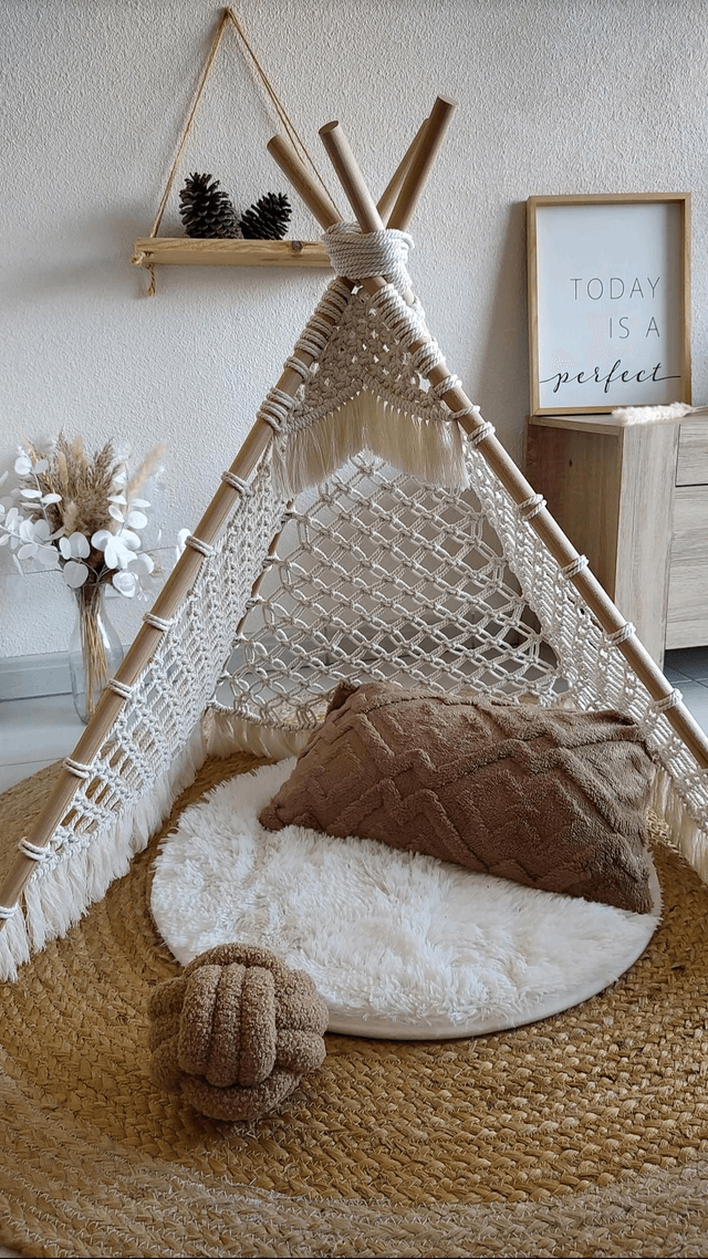 Tipi macramé - Déco bohème enfant - Havana