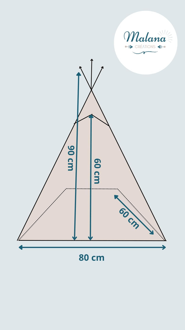 Tipi macramé - Déco bohème enfant - Havana