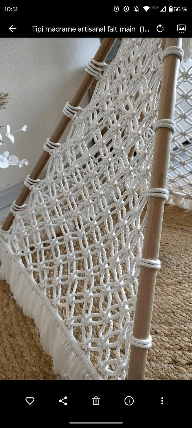 Tipi macramé - Déco bohème enfant - Havana