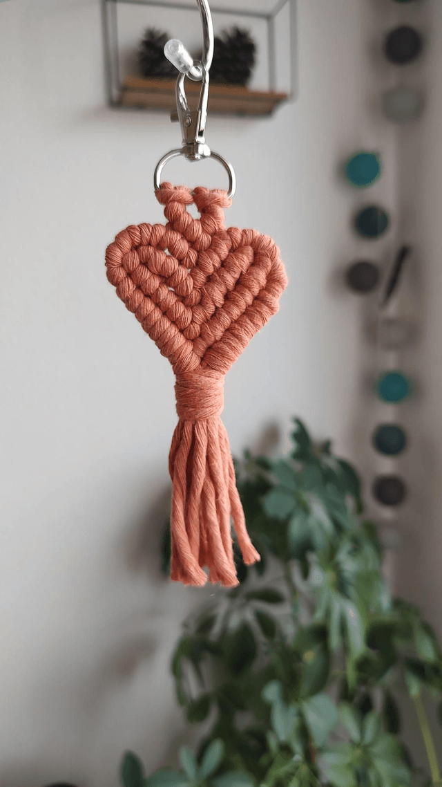 Porte-clé cœur • Terracotta 