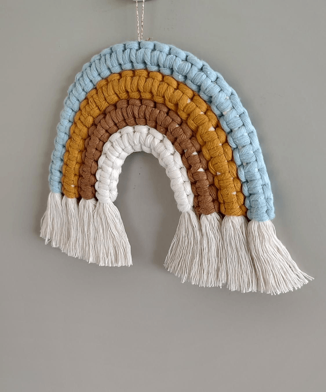 Arc-en-ciel macramé - Déco murale bohème - JOYA