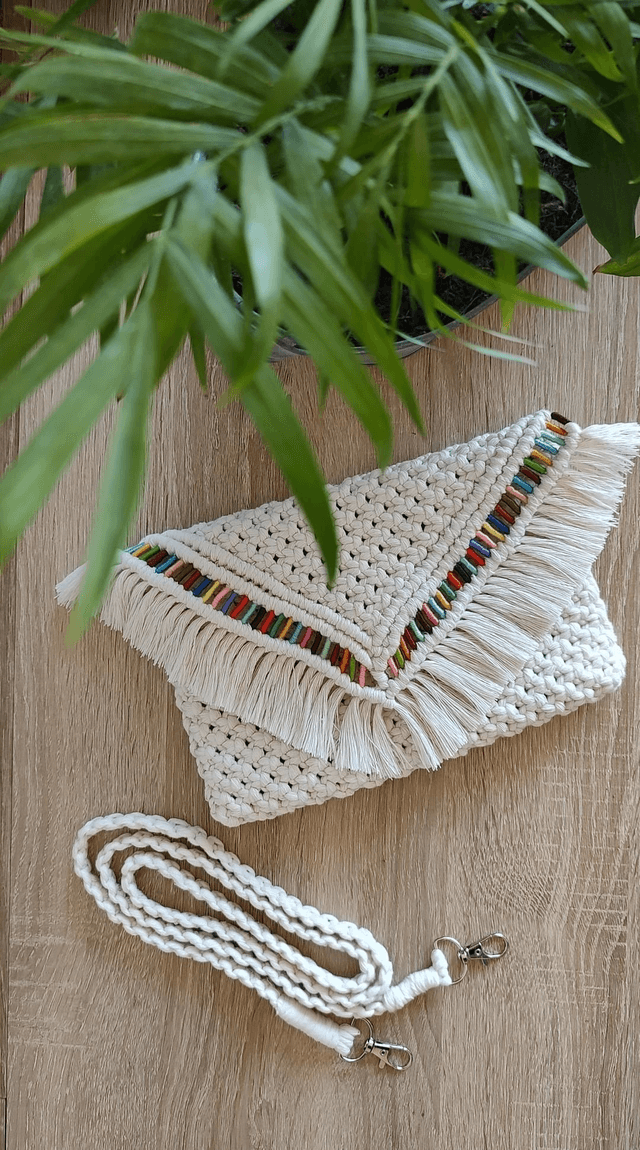 RAINBOW • Sac bandoulière macramé 