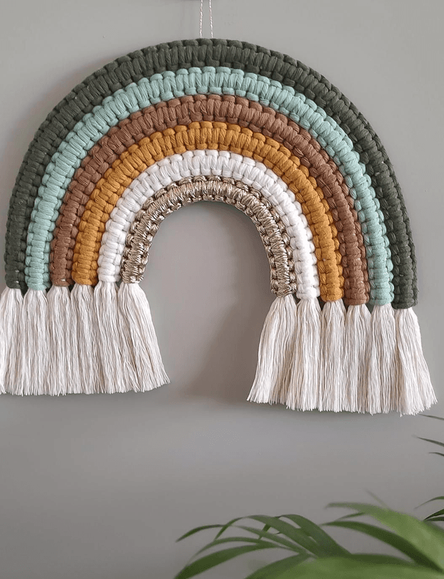 Arc-en-ciel macramé - Déco murale bohème - SPIRIT